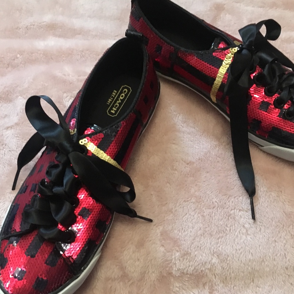 Sparkly Coach sneakers